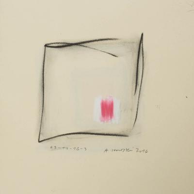 03-11-16-3, Pastell, Kohle auf Papier, 23x23 cm, 2016