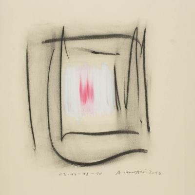 03-11-16-10, Pastell, Kohle auf Papier, 23 x 23 cm, 2016