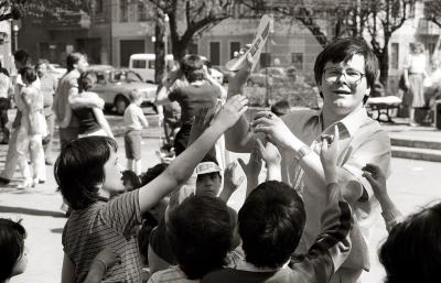 Feierlichkeiten anlässlich des Nationalfeiertags am 3. Mai 1986, einem im kommunistischen Polen zum Vergessen verurteilten Feiertag.