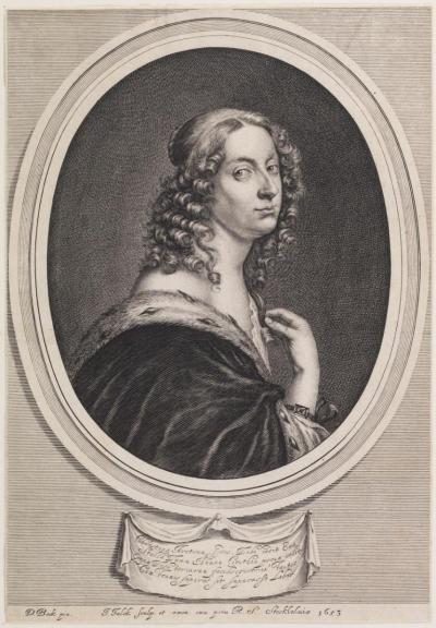 Christina von Schweden, 1653. Nach einem Gemälde von David Beck, Teylers Museum, Haarlem.