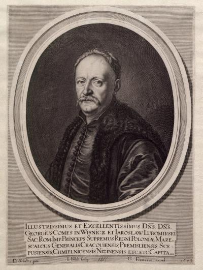 Jerzy Sebastian Lubomirski, 1653. Według obrazu Daniela Schultza, Biblioteka Narodowa w Warszawie.