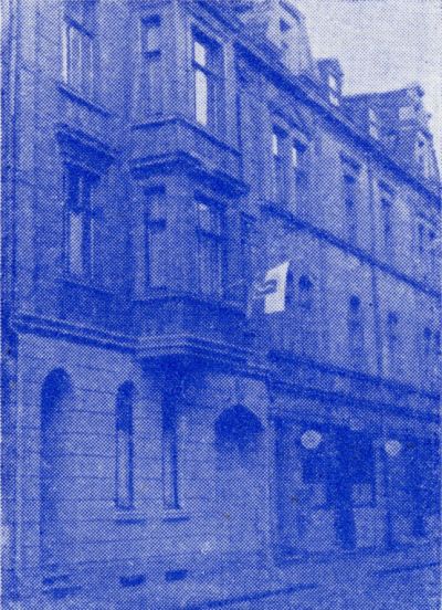 Dom Polski w Bochum na byłej Klosterstraße 6, dzisiaj Am Kortländer 6, do 1939 r. siedziba kierownictwa III dzielnicy Związku (Westfalia), po 1945 r. do dziś glówna siedziba, fotografia ok. 1925 r.