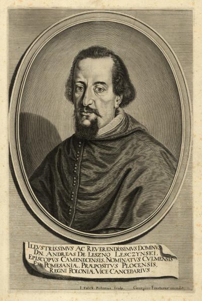 Andrzej Leszczyński, 1650/55. Według nieznanego oryginału, Biblioteka Narodowa w Warszawie.