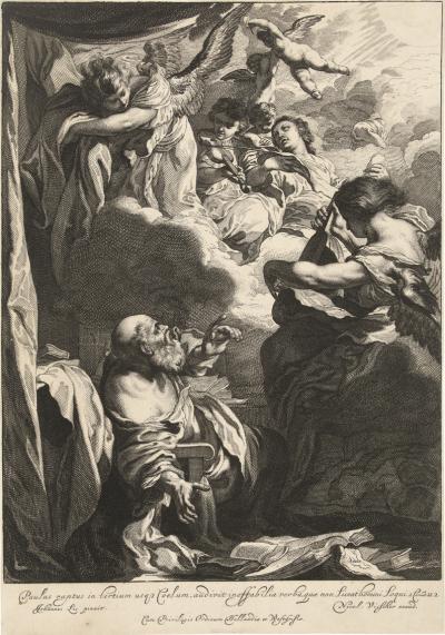 Die Extase des Heiligen Paulus, 1655/57. Nach einem Gemälde von Johann Liss, Rijksmuseum Amsterdam.