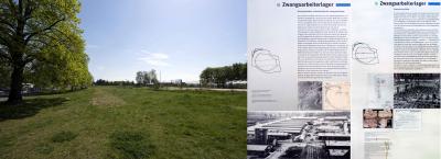 Lotnisko Tempelhof. Po lewej: teren obozu głównego dla robotników przymusowych w tym także z Polski. 