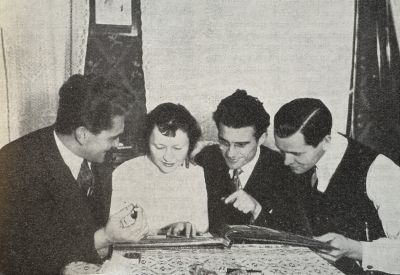 Członkowie „Silesii Superior” w mieszkaniu Leona Głogowskiego - 1931 r.  