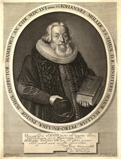 Johannes Müller, ok. 1662. Według obrazu Gerda Dittmersa, Biblioteka Narodowa w Warszawie.