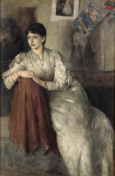 Ill. 8: Portrait of Zofia Federowicz, 1890  - Portrait of Zofia Federowicz, 1890. Oil on canvas, 150 x 100 cm