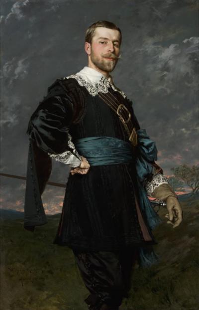 Władysław Czachórski (1850-1911): Portret Stanisława Czachórskiego (1853-1904), brata artysty, 1889, olej na płótnie, 154 x 100 cm