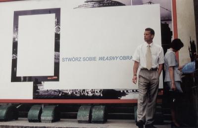 Stwórz sobie własny obraz Berlina/Make your own Picture of Berlin, 2000 (poster action on the occasion of the Berlin days in Warsaw in 2000)