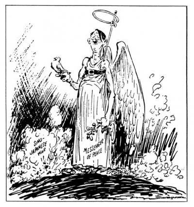 Vaughn Shoemaker (1902-1991): Yes, Take ’Em Off, Adolf; We Know You! (Hitler as an Angel of Peace in the Second Japanese-Chinese War).