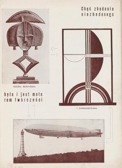 Teresa Żarnowerówna: Ohne Titel (Konstruktivistische Gestaltung), 1924, in: Blok & Kurjer Bloku, No. 8-9, Warschau, November 1924