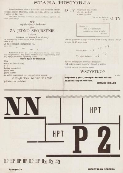 Abb. 22: Szczuka, Typografie, 1924 - Mieczysław Szczuka: Typografja, 1924, in: Blok. Czasopismo awangardy artystycznej, No. 3-4, Warschau 1924