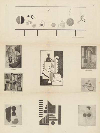Henryk Berlewi: Ohne Titel (Mechano-Faktur), 1924, in: in: Blok. Czasopismo awangardy artystycznej, No. 1, 8. März 1924