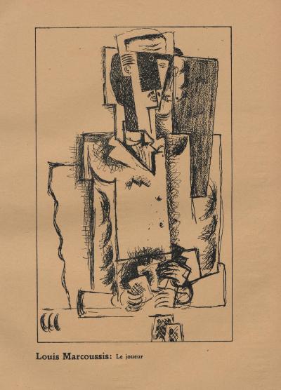 Louis Marcoussis: Le joueur, in: Der Sturm, 13. Jahrgang, 2. Heft, Berlin 1922, Seite 27