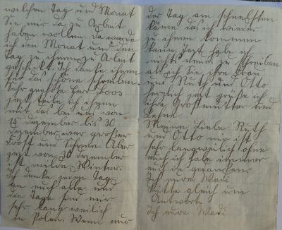 Brief von Władysława Kuźniak an Herrn Boos vom 3.01.1939, Seite 2