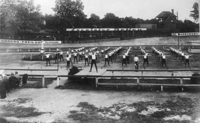 Sokół gymnastic club 1920-1939 - Members of the "Sokół" gymnastic club at the rally 1920-1939.