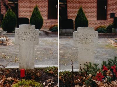 Groby obu polskich zołnierzy i impresje z cmentarza -  