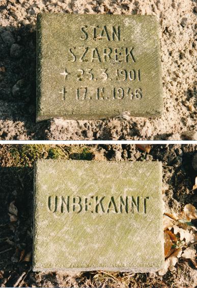Gedenkstein und Grabsteine -  