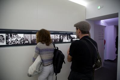 At the Museum of the Jewish Center in Oświęcim - Participants of the study trip at the Museum of the Jewish Center in Oświęcim, 2019. 