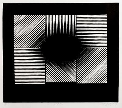 Jajo (Das Ei), 1984 - Linolschnitt (25/30), 48 x 55 cm, Besitz des Künstlers