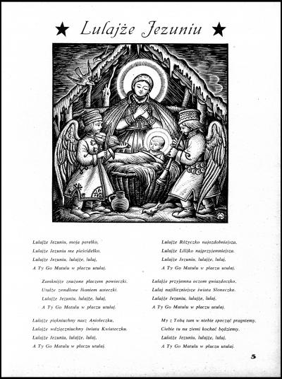 Weihnachtslied in der Dezemberausgabe des „Młody Polak w Niemczech“ aus dem Jahr 1938.
