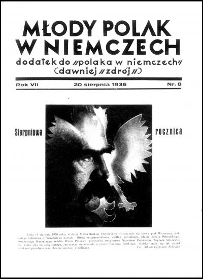 Bild 9: Titelblatt der November-/Dezemberausgabe, 1936 - Titelblatt der November-/Dezemberausgabe des „Młody Polak w Niemczech“ aus dem Jahr 1936. 