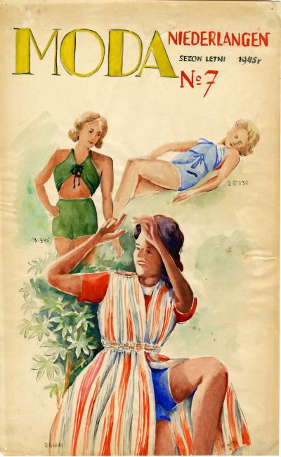 Polnisches Modemagazin „Moda“ in Niederlangen (Emsland), 1945