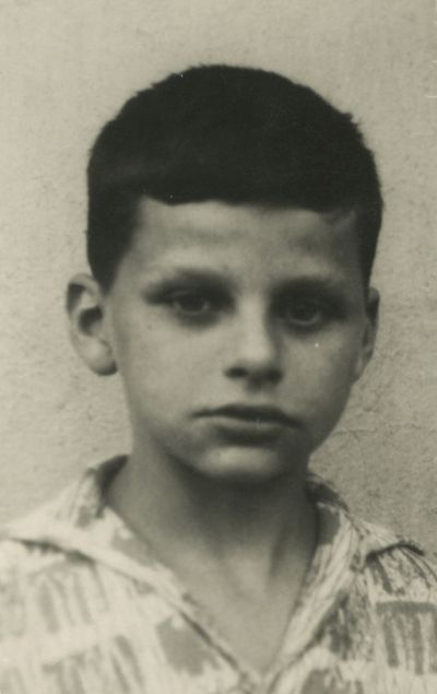 Marek Pelc als zehnjähriger Junge, Wrocław 1963