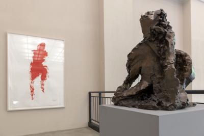 Karol Broniatowski, bronze sculpture and large-format gouache - Bronze sculpture and large-format gouache.