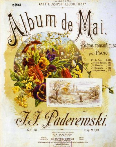 Album de Mai - Titelseite von: Album de Mai. Scenes romantiques pour piano 