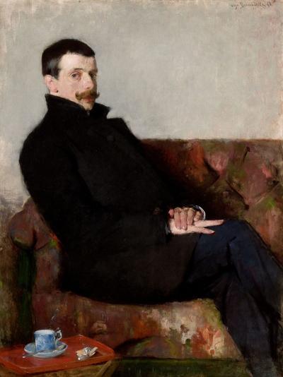 Portrait of Paul Nauen - Portrait of Paul Nauen, Munich 1893, oil on canvas, 121 x 91 cm 