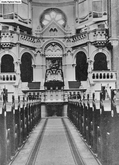 Neue Synagoge zu Breslau (Innenansicht), ca. 1895