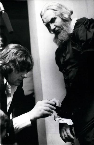 Roman Polański during a costume rehearsal, Munich 1976
