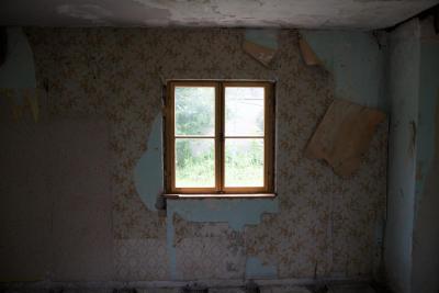 In der Baracke 5 des ehemaligen Zwangsarbeiterlagers Neuaubing während der Sanierungsarbeiten.