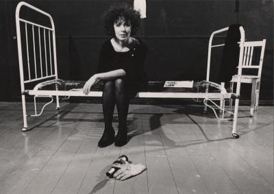 Janina Szarek während ihres Engagements für "Studio – Gruppe 44", frühe 1980er Jahre