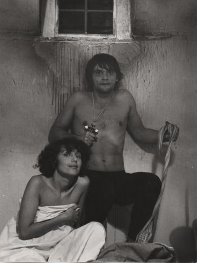 Janina Szarek w sztuce "Wariat i zakonnica" w reż. Krystiana Lupy, Teatr Telewizji, 1978 r.