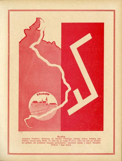 1933 - Janina Kłopocka: Rodło-Zeichen mit dem Weichsel-Verlauf und den „Wahrheiten der Polen“