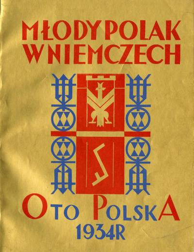 The Cover of Młody Polak w Niemczech 1934 with Rodło emblem of Janina Kłopocka.