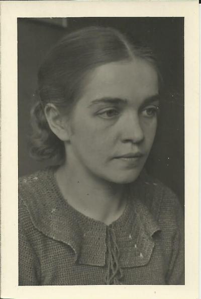 Janina Kłopocka as a student.