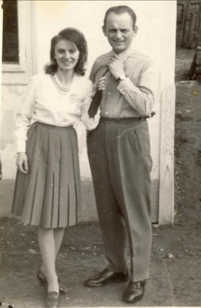 Czesław Kukuczka with his sister - Czesław Kukuczka with his sister (in the 1960s).  