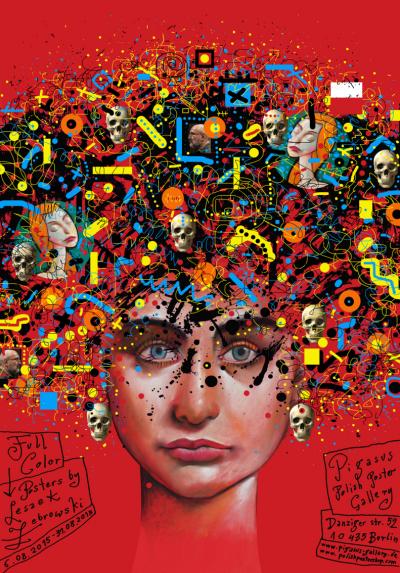 Leszek Zebrowski: Poster for his solo exhibition “Full Color“ in September 2015.
