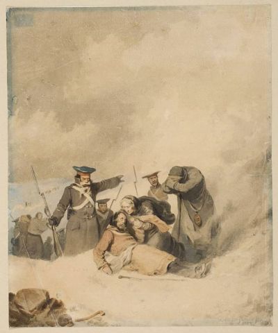 Śmierć w drodze na zesłanie, Monachium 1858