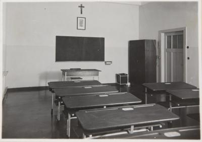 Klassenraum, Polnisches Gymnasium in Beuthen (30er Jahre des 20. Jh.) 