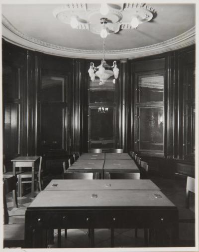 A recreation room in the student home of the Polish Grammar School in Bytom (in the 1930s)