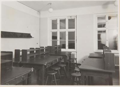 Physik- und Chemieraum, Polnisches Gymnasium in Beuthen (30er Jahre des 20. Jh.)