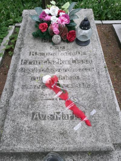 Das Grab von Franciszek Liss in Rumian - Das Grab des legendären Seelsorgers der Polen in Deutschland. 
