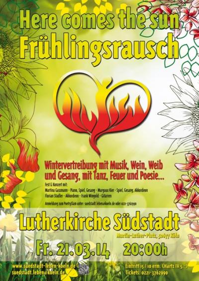 Plakat "Frühlingsrauschen" z Margaux Kier, 2014 r. - Plakat "Frühlingsrauschen" z Margaux Kier, 2014 r. 