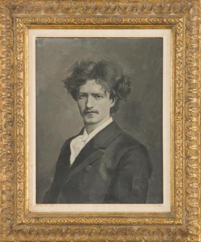 Porträt von Unbekannt - Portrait von Ignacy Jan Paderewski (Verfasser unbekannt), Öl auf Leinwand, ca. 1915 