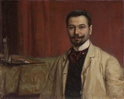Selbstporträt/Autoportret, um 1903 - Selbstporträt/Autoportret, um 1903. Öl auf Leinwand, 63,2 x 78,2 cm 